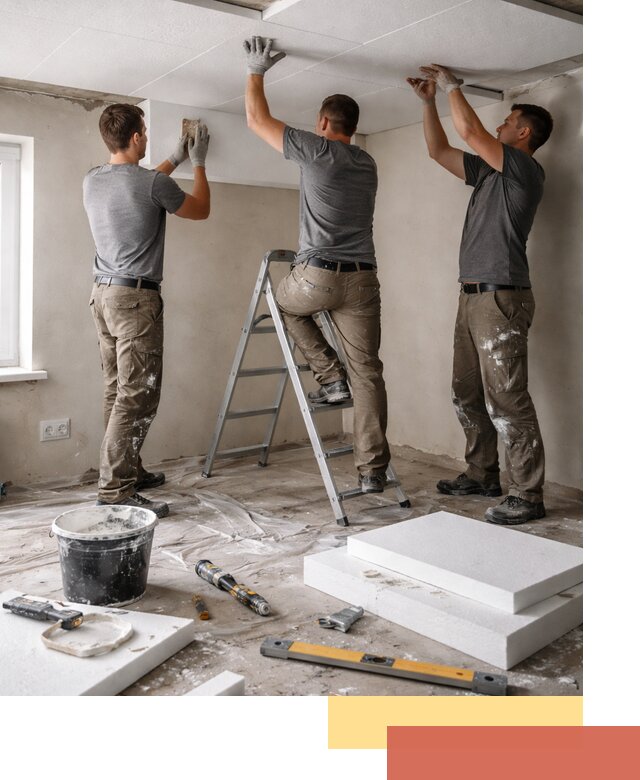 Утепление потолка пенопластом в Лабинске быстро и качественно