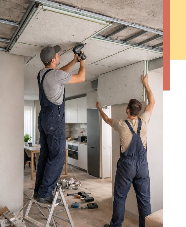 Шумоизоляция потолка панелями зипс в Лабинске от 1984 руб. под ключ | ОТДЕЛОЧНИК-Лбк